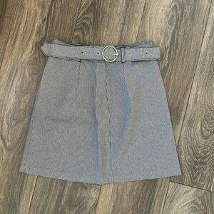 Black & White Checkered Mini Skirt • Size 2